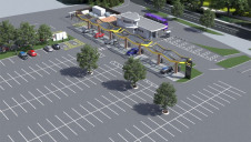 Pictured: An artist's impression of the Oxford Superhub. Image: Pivot Power/ Greenhouse PR